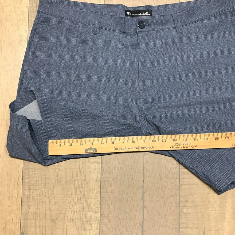 Travis Mathew Shorts Mens Size‎ 38 Blue Performance Golf Chino Preppy Stretch 9
